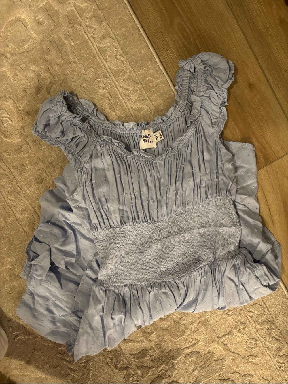 Princess Polly Blue Romper